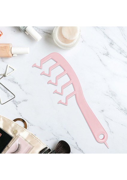 Pembe Yeni Saç Kabarık Tarak Saç Stili Tarak Anında Saç Dolgunlaştırıcı Kıvırcık Kabarık Saç Şekillendirici Tarak Saç Yarık Kapak Z Şekli Penye Fırçası (Yurt Dışından)