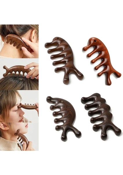 Beyaz Yeni Sandal Ağacı Saç Tarak, Anti-Statik Şekillendirici Aracı Kafa Derisi Relax Akupunktur Noktası Masajı Yüz Masajı Taşınabilir Ahşap Saplı Tarak (Yurt Dışından) modelleri
