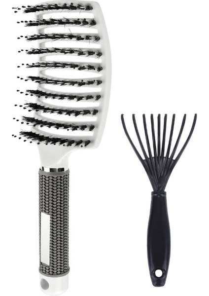 Set 4 Saç Fırçası Saç Tarak Dolaşık Açıcı Saç Fırçası Kıl ve Naylon Kadın Islak Masaj Tarak Kıvırcık Kuaförlük Salon Şekillendirici Araçları (Yurt Dışından)