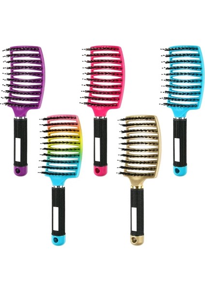 Altın Anti Klit Saç Fırçası Kadın Kadın Saç Derisi Masaj Tarak Kıl ve Naylon Saç Fırçası Salon Için Islak Kıvırcık Detangle Saç Fırçası (Yurt Dışından) fiyatları