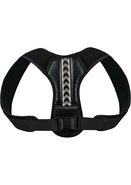 A - Siyah Gri S Tcare Sırt Duruş Düzeltici Korse Ayarlanabilir Unisex Sırt Desteği Klavikula Omurga Sırt Omuz Bel Duruş Düzeltme (Yurt Dışından)