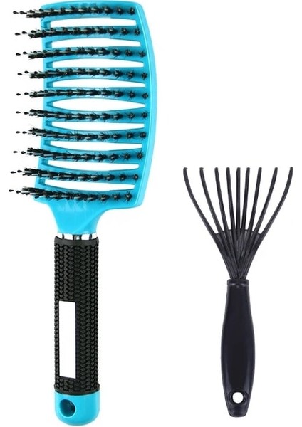 Set 7 Saç Fırçası Saç Tarak Dolaşık Açıcı Saç Fırçası Kıl ve Naylon Kadın Islak Masaj Tarak Kıvırcık Kuaförlük Salon Şekillendirici Araçları (Yurt Dışından)