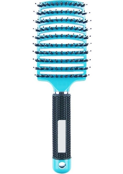 Açık Mavi Kadın Erkek Saç Derisi Masaj Tarak Kıl ve Naylon Saç Fırçası Islak Kıvırcık Detangle Saç Fırçası Salon Kuaförlük Şekillendirici Araçları (Yurt Dışından)