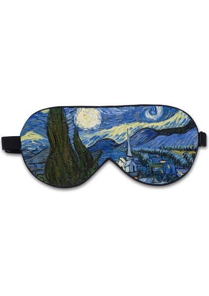 Stil 4 Göz Masajı Ipek Uyku Göz Maskesi Kapak Kadın Erkek Baskı Eyepatch Vinç Körü Körüne Taşınabilir Uyku Gece Maskesi Relax Yumuşak (Yurt Dışından)