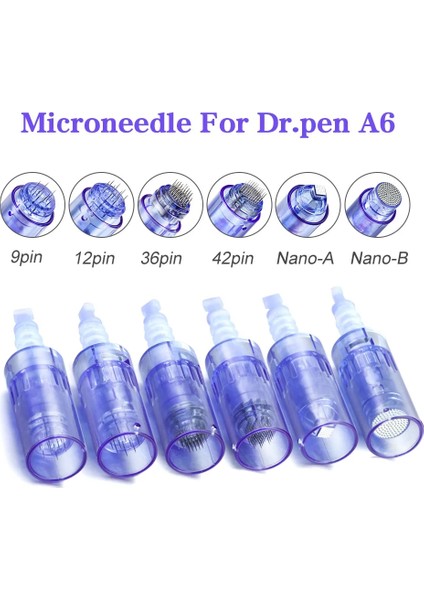 Nano B x 10 10/50 Adet Süngü Mikroiğne A6 Cilt Bakımı Derma Kalemi 9/12/36/42 Nano Pimleri Dövme Seti Mikro Iğneler Yedek Nano Iğneler (Yurt Dışından)