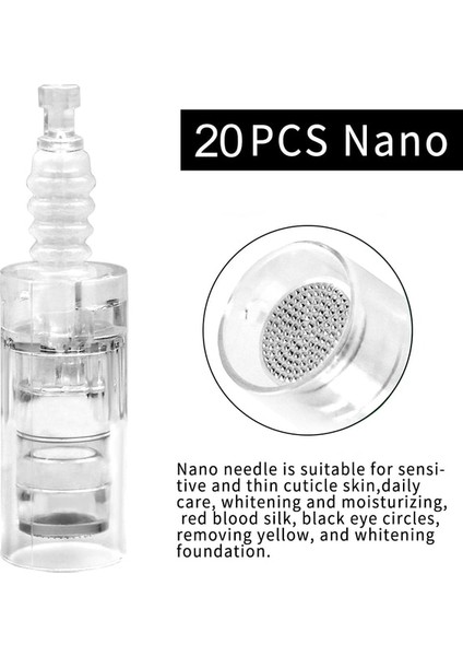 20 Adet Süngü Nano 100/50/20 Adet Vida Süngü Kartuşu Dr.imp Kalem Için Yedek Mikro Iğne 9 Pin/12 Pin/36 Pin/3d/5d Nano Mikro Nano Iğne (Yurt Dışından)