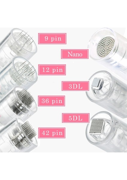 20 Adet 36 Pin 50/20/10P Vidalı Dermapen Iğneleri Otomatik Mikro Iğneleme Dr.imp Kalem Için Yedek 9/12/36/42/3d/5d Nano Kartuş Mikro Iğne Ipuçları (Yurt Dışından)