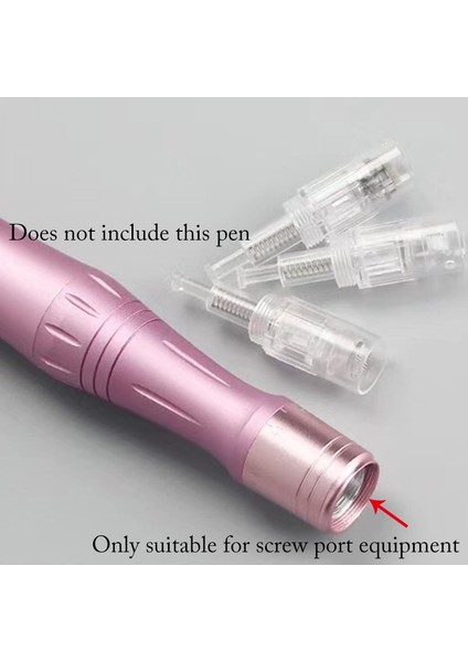 20 Adet 36 Pin 50/20/10P Vidalı Dermapen Iğneleri Otomatik Mikro Iğneleme Dr.imp Kalem Için Yedek 9/12/36/42/3d/5d Nano Kartuş Mikro Iğne Ipuçları (Yurt Dışından)