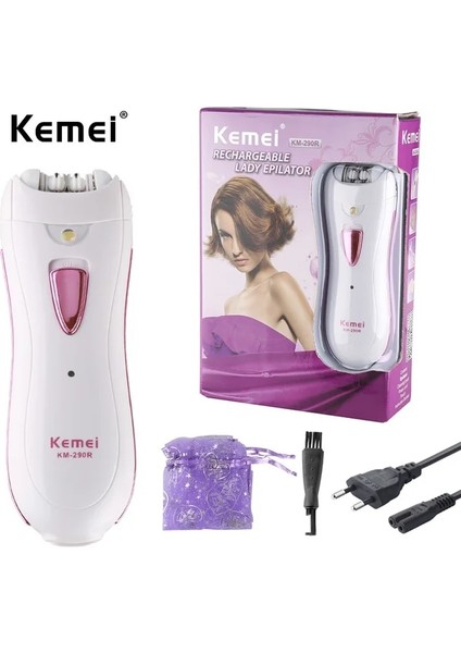 Kutusu ile Ab Tak Kemei Kadın Epilatör Saç Çıkarıcı Mini Şarj Edilebilir Profesyonel Elektrikli Kadın Tam Vücut Seyahat Essentials Için Tüy Dökücü Kullanım (Yurt Dışından)