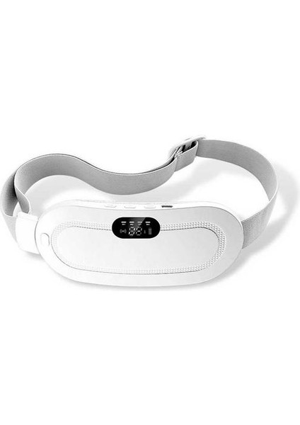 Karın Isıtma Pedi Titreşimli Termal Yıkanabilir 3 Mod Sıcaklık Masaj Kemeri Beyaz (Yurt Dışından)