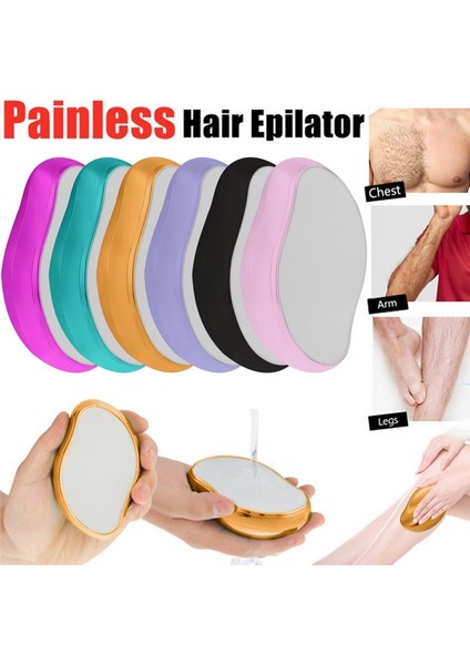 Altın Kristal Fiziksel Epilasyon Silgi Ağrısız Nano Kristal Epilatör Erkek Kadın Saç Çıkarıcı Silgi Vücut Güzellik Epilasyon Araçları (Yurt Dışından) fırsatları