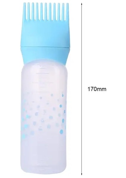Mavi 50 Oz Saç Boyası Aplikatör Tarak Şişe Kuaförlük Boyama Dağıtımı Için Mükemmel Dayanıklı Esnek Plastik Fırça (Yurt Dışından)