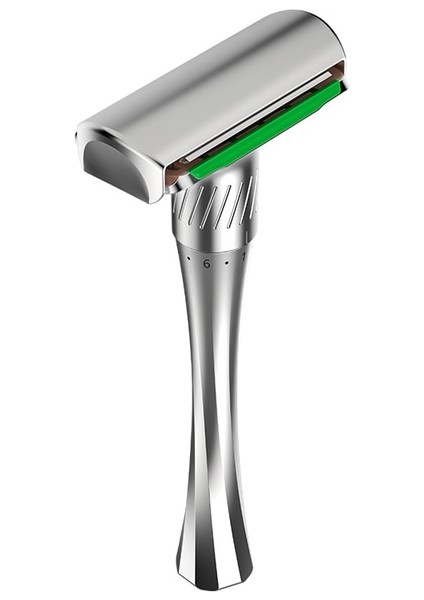 1 Jilet Yeni Lüks Ayarlanabilir Güvenlikli Tıraş Makinesi Koruyucu Kanatlı Erkek Manuel Metal Jilet (Yurt Dışından)