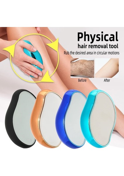 Siyah Nano Epilatör Tüy Dökücü Epilasyon Tıraş Makinesi Kristal Cam Epilasyon Silgi Ağrısız Depil Hop Taş Vücut Peeling 2023 (Yurt Dışından) fırsatları