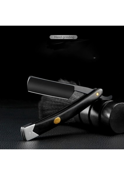 Sıyah 1 P Kesim Boğaz Düz Jilet Ahşap Profesyonel Berber Jileti Premium Kalite Tek Bıçaklı Düz Kenar Jilet Sakal Tıraş Bıçağı (Yurt Dışından)