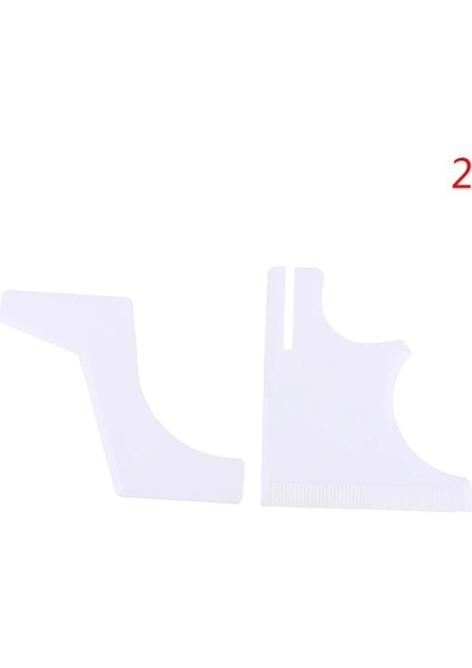 F 2/3/4 Adet/takım Boyun Çizgisi Tıraş Şablonu Kılavuzu Saç Kesimi Seti Aracı Erkekler Sakal Saç Keçi Sakalı (Yurt Dışından)
