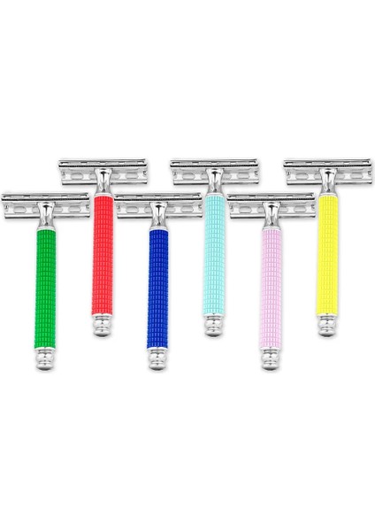 Yeşil Alshabab 1 Parça Çinko Alaşımlı Emniyetli Jilet Erkekler Için Abs Saplı 8x4 cm Çift Kenar T-Şekilli Manuel Jilet Baber Tıraş Makinesi Aracı (Yurt Dışından) indirimleri