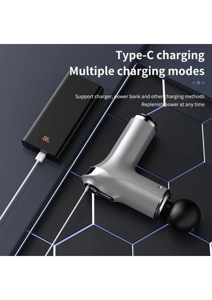 Mor Tip-C Şarj Mini Masaj Tabancası Vurmalı Tabanca Masajı Taşınabilir Fasya Tabancası Sırt Omuz Derin Kas Gevşetme مسدسات تدليك مساج (Yurt Dışından) fiyatları