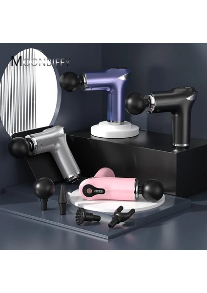 Mor Tip-C Şarj Mini Masaj Tabancası Vurmalı Tabanca Masajı Taşınabilir Fasya Tabancası Sırt Omuz Derin Kas Gevşetme مسدسات تدليك مساج (Yurt Dışından) fırsatları