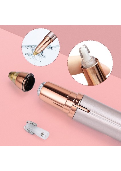 Pembe Elektrikli Kaş Düzeltici USB Şarj Edilebilir Mini Tüy Dökücü Kalem Bayan Ruj Kaş Şekillendirme Aracı Basit ve Güvenli Çalışma (Yurt Dışından) fiyatları