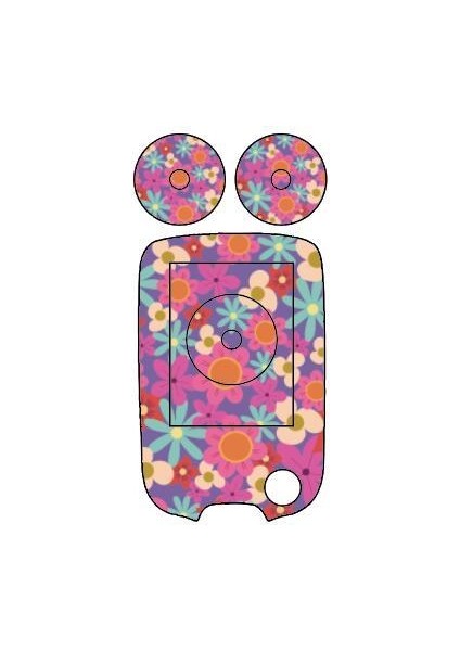 Turuncu 1 Takım Freestyle Libre Okuyucu ve Sensör Alıcısı Vinil Yapışkan Kapak (Yurt Dışından)