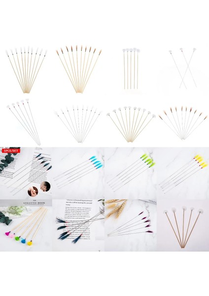 10 Adet 5/10 Adet/grup Gümüş Iğne ve Sülün Tüy Earpick Balmumu Sökücü Küret Yetişkin Kulak Kazma Araçları Kaşık Temizleyici Sopa Sağlık (Yurt Dışından)