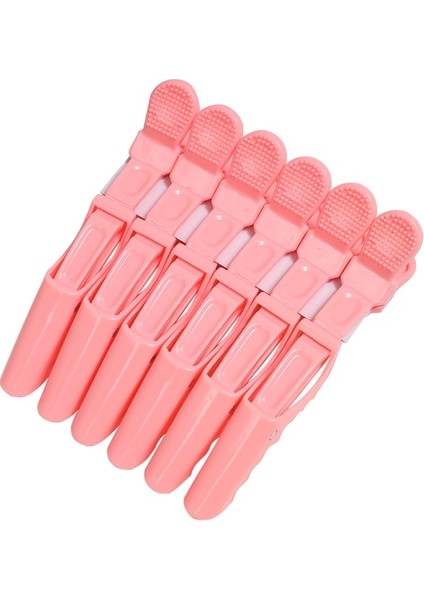 6 Adet Soluk Pembe Kuaförlük Klipleri Çeşitli Stiller Timsah Saç Kavrama Kuaförlük Salonu Kelepçe Salon Şekillendirici Saç Aksesuarları Firkete Sıcak (Yurt Dışından)
