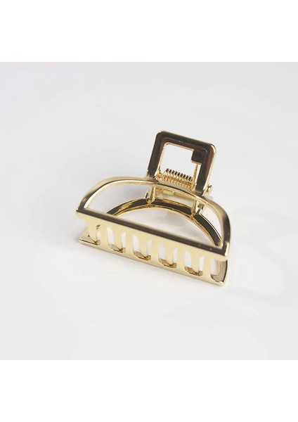 Altın 2020 Kadın Kızlar Geometrik Saç Pençe Kelepçeleri Saç Yengeç Ay Şekli Saç Tokası Pençeleri Düz Renk Aksesuarları Firkete Büyük/mini Boy (Yurt Dışından) fırsatları