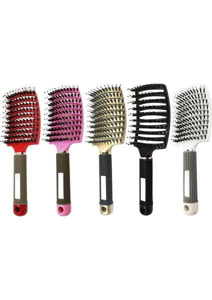 Black1 Kadın Saç Derisi Masaj Tarak Kıl Naylon Saç Fırçası Islak Kıvırcık Detangle Saç Fırçası Salon Kuaför Kuaförlük Şekillendirici Araçları (Yurt Dışından) modelleri