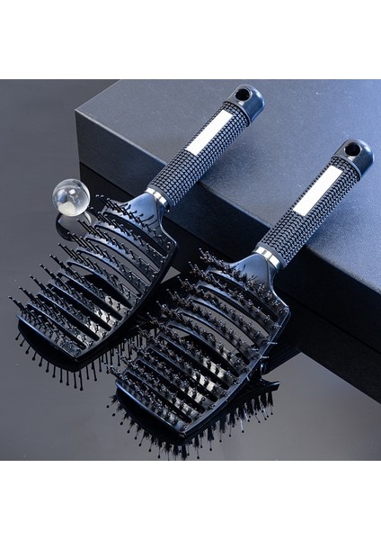 Black1 Kadın Saç Derisi Masaj Tarak Kıl Naylon Saç Fırçası Islak Kıvırcık Detangle Saç Fırçası Salon Kuaför Kuaförlük Şekillendirici Araçları (Yurt Dışından) fırsatları