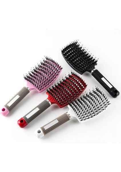 Black1 Kadın Saç Derisi Masaj Tarak Kıl Naylon Saç Fırçası Islak Kıvırcık Detangle Saç Fırçası Salon Kuaför Kuaförlük Şekillendirici Araçları (Yurt Dışından) indirimleri