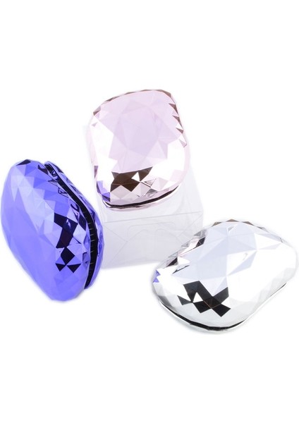 Parlak Mor Taşınabilir Dolaşık Açıcı Saç Fırçası Yumuşak Dişler Dolaşık Saç Tarağı Dazzle Magic Kuaför Salonu Şekillendirme Araçları ile Kılıf (Yurt Dışından) fiyatları