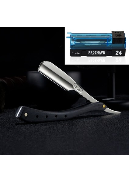 Set 6 Renk Ahşap Saplı Çinko Alaşım Tüy Katlanır Jilet Tıraş Makinesi Tutucu Manuel Sakal Saç Kesimi Jilet Erkekler Için G0718 (Yurt Dışından)