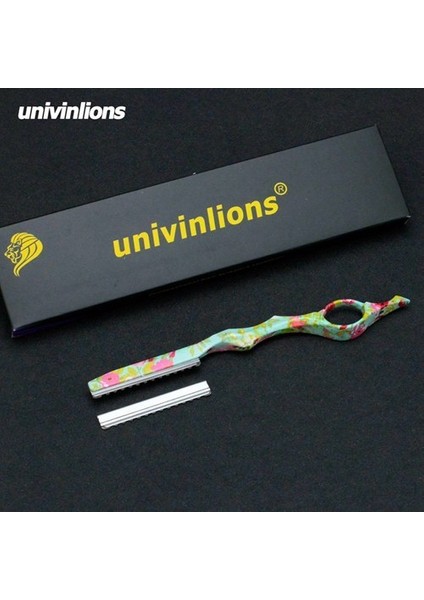 B-9-F Univinlions Renkli Saç Inceltme Jilet Düz Berber Jileti Saç Kesici Saç Kesimi Bıçak Tiner Sopa Jilet Kuaförlük (Yurt Dışından)