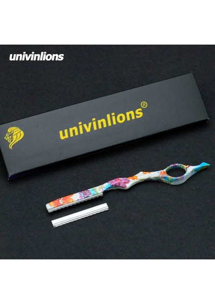 B-9-F Univinlions Renkli Saç Inceltme Jilet Düz Berber Jileti Saç Kesici Saç Kesimi Bıçak Tiner Sopa Jilet Kuaförlük (Yurt Dışından) fiyatları