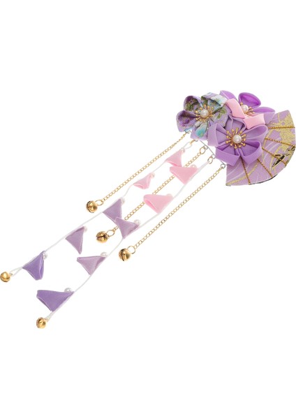 Pembe Japon Tarzı Saç Tokası, Saç Kimono Çiçek Saç Tokası Püskül Headdress Saç Kravat Klipsi Düğün Saç Dekorasyonu, (Yurt Dışından) fırsatları