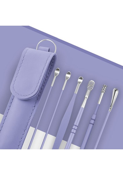 Paket G Kulak Kiri Temizleyici Kulak Kiri Temizleme Aleti Seti Kulak Temizleyici Kulak Kiri Sökücü Kulak Temizleme Kaşığı Kulak Koruyucu Kulak Seçici Kiti 6 Parçalı Set (Yurt Dışından)