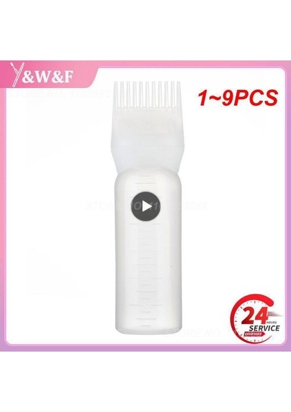 Stil B 6 Adet 1 ~ 9 Adet 120 ml Renkli Plastik Saç Boyası Doldurulabilir Şişe Aplikatör Tarak Dağıtım Salon Saç Boyama Kuaförlük Şekillendirici (Yurt Dışından) modelleri