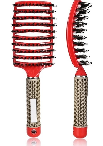 Koyu Yeşil Saç Fırçası Saç Derisi Masaj Tarak Saç Fırçası Kıl ve Naylon Kadın Islak Kıvırcık Detangle Saç Fırçası Salon Kuaförlük Şekillendirici Araçları (Yurt Dışından) fırsatları