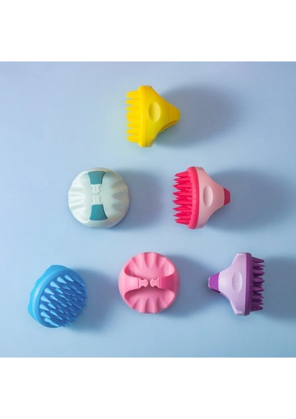 C-8 Yeni Saç Derisi Masaj Yıkama Tarağı Şampuan Scrubber Silikon Kıllar Saç Temiz Fırça Şekillendirici Aracı El Saç Bakım Tarak (Yurt Dışından) fırsatları