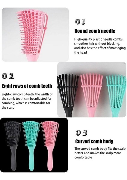 E-24X7.5X5 Saç Fırçası Dolaşık Açıcı Fırça Saç Derisi Masajı Sihirli Ahtapot Saç Fırçası Kıvırcık Saçlar Için Tarak Dolaşık Açıcı Saç Fırçası Kadın Erkek Salon Araçları (Yurt Dışından) fırsatları