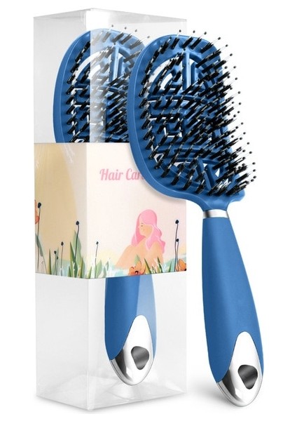 Mavi 02 Pop Fırça Brosse Dolaşık Açıcı Saç Fırçası Kadın Naylon Saç Derisi Masaj Saç Tarak Islak Kıvırcık Saç Fırçası Kuaförlük Şekillendirici Araçları (Yurt Dışından)