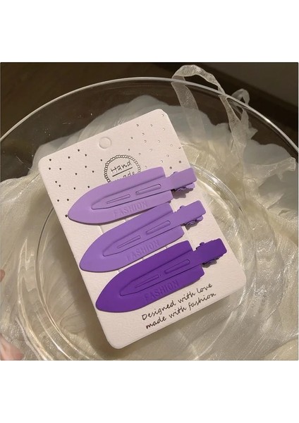 Jx Mor Kore Tatlı Kızlar Tatlı Firkete Degrade Renk Çapraz Dikişsiz Patlama Klip Kırık Saç Tokası Sevimli Ins Kenar Klip Şeker Renk Klip (Yurt Dışından)