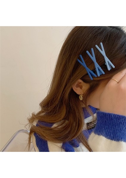 Jx Mor Kore Tatlı Kızlar Tatlı Firkete Degrade Renk Çapraz Dikişsiz Patlama Klip Kırık Saç Tokası Sevimli Ins Kenar Klip Şeker Renk Klip (Yurt Dışından) fiyatları