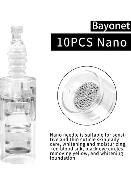 Yuvarlak Süngü 10P 10/50/100 Adet Süngü Vida Mikroiğneleme Mikroiğne 9/36/42PIN Nano Dr.imp Kalem Derma Araçları Beslenme Girişi Mikro Iğne Ucu (Yurt Dışından)