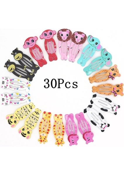 C3-30 Adet 30/40 Adet/takım Kızlar Sevimli Karikatür Hayvanlar Meyve 5 cm Tokalar Çocuk Güzel Saç Klipler Tokalarım Kafa Bandı Çocuk Saç Aksesuarları (Yurt Dışından)