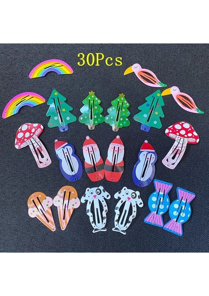 C3-30 Adet 30/40 Adet/takım Kızlar Sevimli Karikatür Hayvanlar Meyve 5 cm Tokalar Çocuk Güzel Saç Klipler Tokalarım Kafa Bandı Çocuk Saç Aksesuarları (Yurt Dışından) fırsatları
