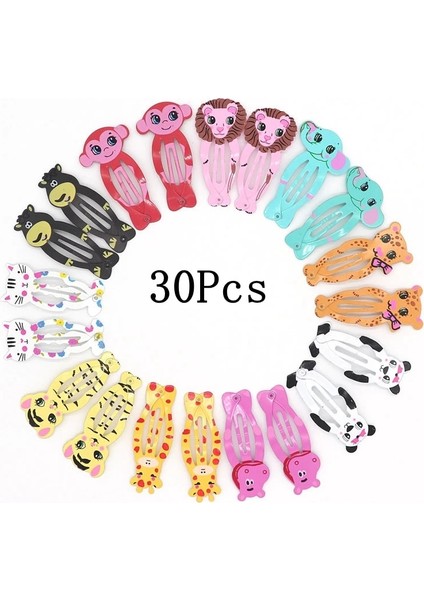 C3-30 Adet 30/40 Adet/takım Kızlar Sevimli Karikatür Hayvanlar Meyve 5 cm Tokalar Çocuk Güzel Saç Klipler Tokalarım Kafa Bandı Çocuk Saç Aksesuarları (Yurt Dışından) indirimleri