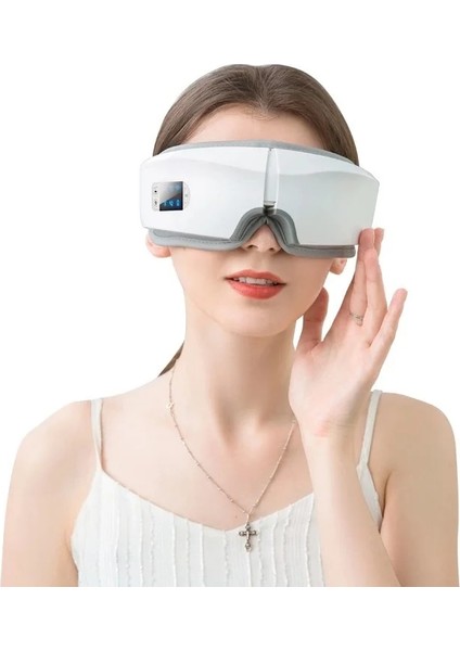 4D Titreşim Akıllı Çift Hava Yastığı Bluetooth Sıcak Uygulama Göz Masaj Cihazı (Yurt Dışından) modelleri