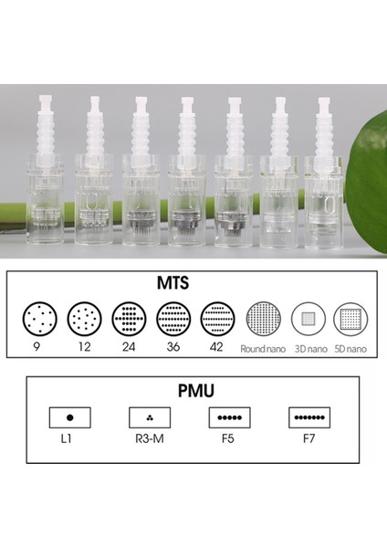 Nano 5d (1 Adet) Dr.pen Dermapen Ekai Orijinal Üretici N2 M5 M7 E30 Derma Kalemi Pmu ve Mts Iğneleri Kartuşları 1 3 5 7 9 12 24 36 42 Pin Nano (Yurt Dışından)
